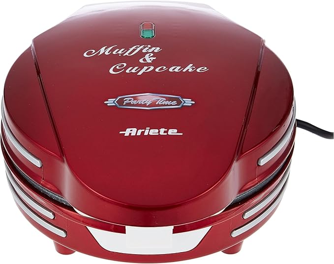 ARIETE 0188 MUFFIN & CUP CAKE MAKER RED PARTY TIME