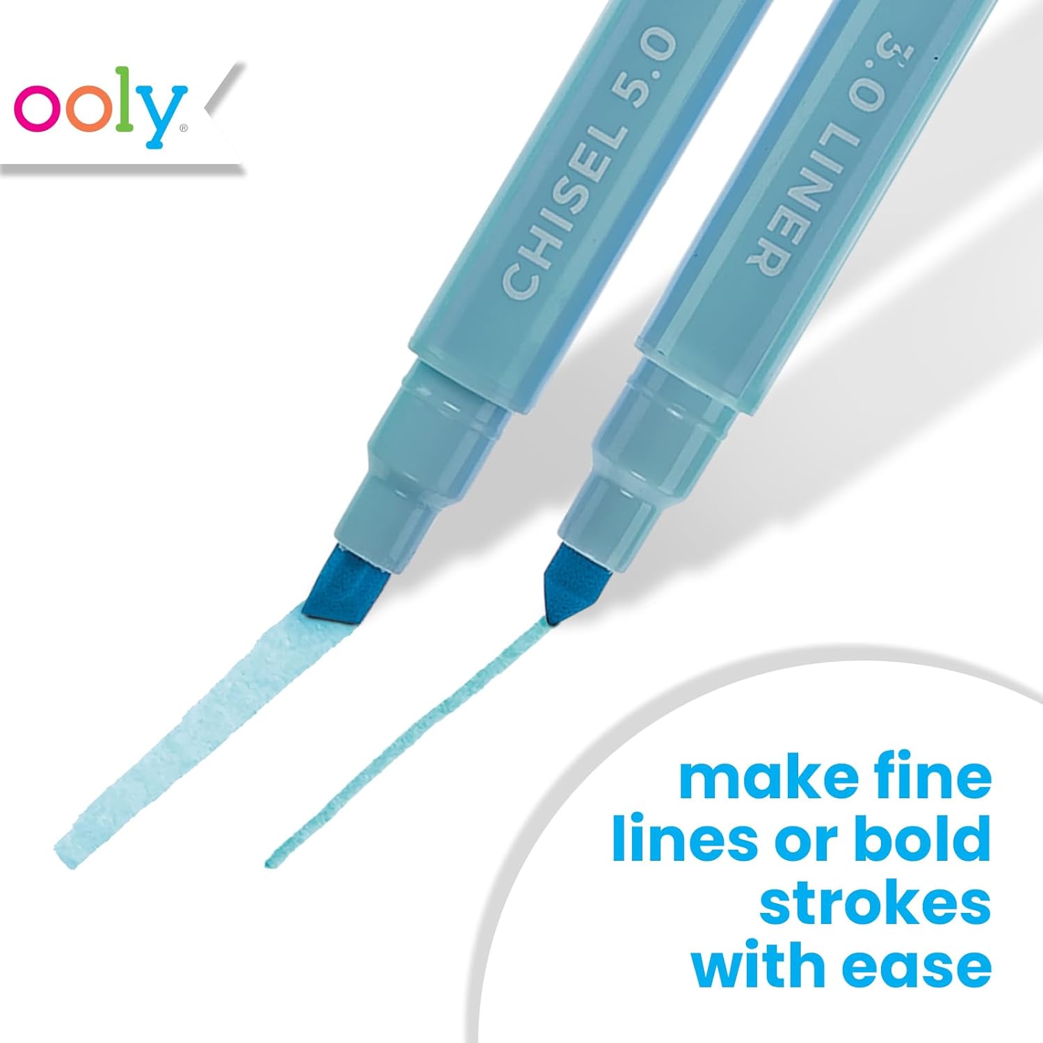 Ooly Pastel Liners Double Ended Markers Set Of 8