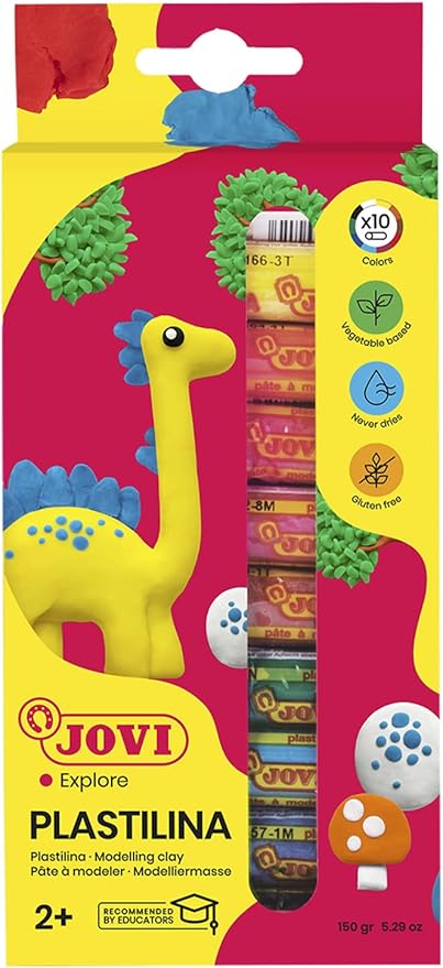 Jovi Plastilina 10 Bar Modelling Clay Assorted Color