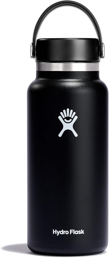 Vacuum Bottle 950Ml Black Wd Mouth