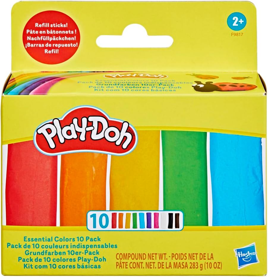 Play-Doh Essential Colors 10 Pack of Refill Sticks