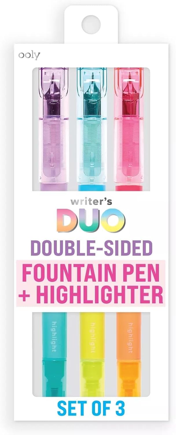 Ooly Writer S Duo Double Ended Fountain Pens + Highlighters