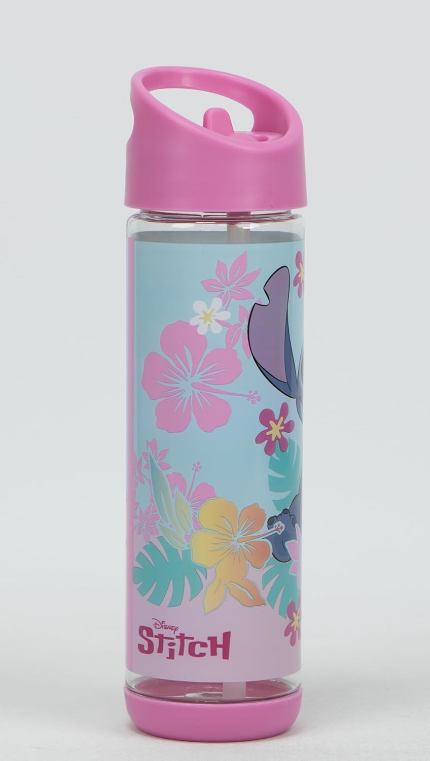 Disney - Stitch Water Bottle 500 Ml, Tritan Plastic Bpa Free