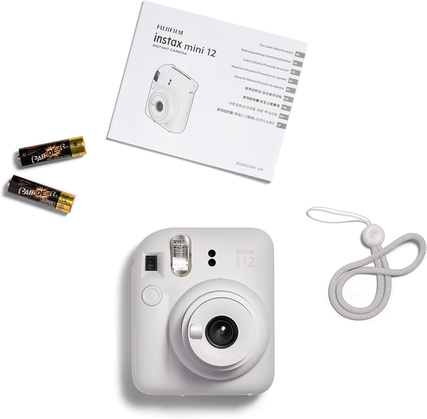 كاميرا Instax Mini 12 (أبيض طيني)