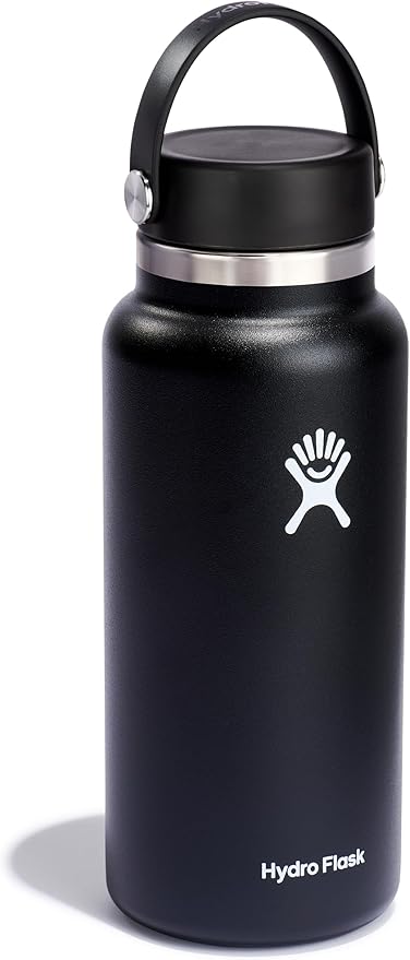 Vacuum Bottle 950Ml Black Wd Mouth