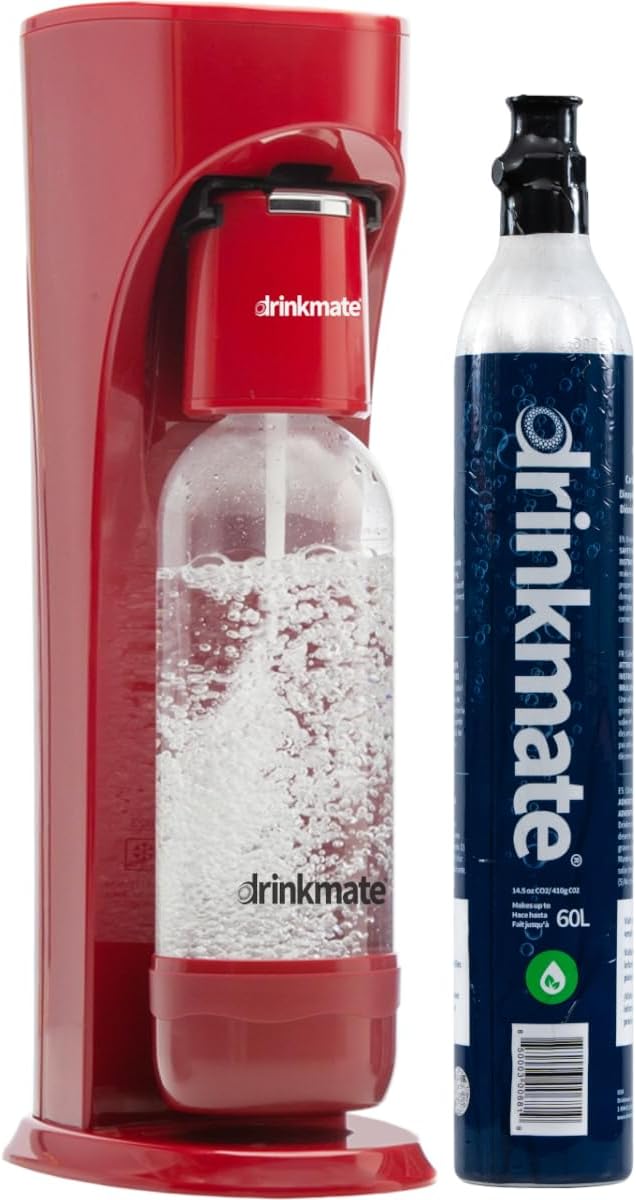 Drinkmate Machine Kit With Fizz Infuser Red