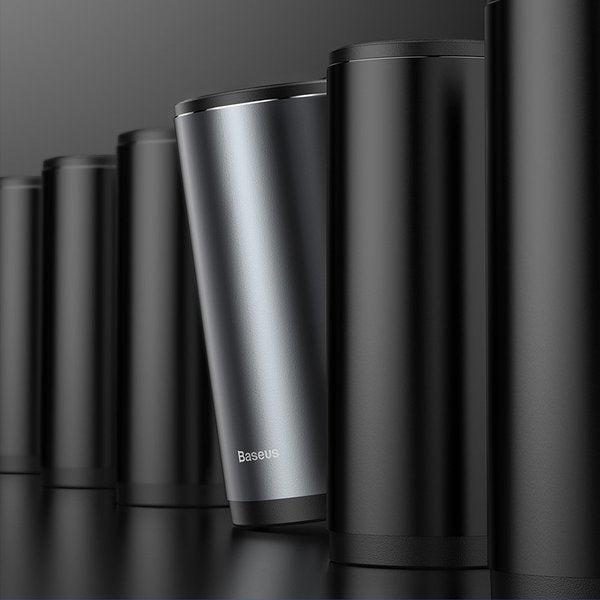 سلة مهملات باسياس ستايل جنتلمان المركبة باللون الرمادي