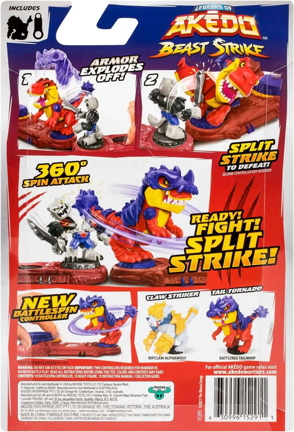 Legends of Akedo Beast Strike Ultra Beasts Ripclaw Alphawolf