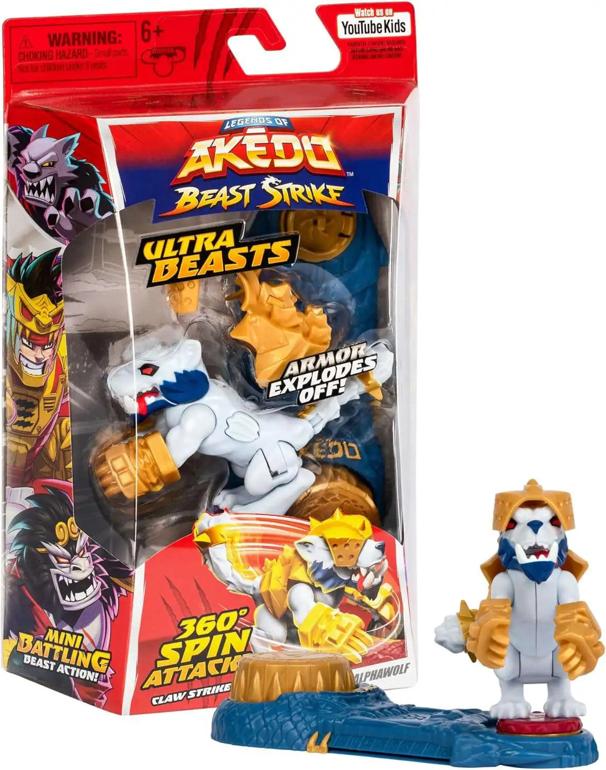 Legends of Akedo Beast Strike Ultra Beasts Ripclaw Alphawolf