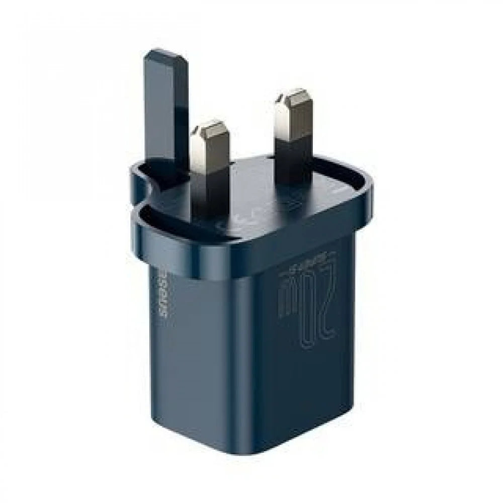 شاحن باسياس سوبر سي السريع 1C 20W المملكة المتحدة باللون الأزرق