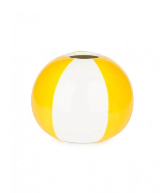 Balvi Vase Beach Ball Yellow Ceramic 14 Cm