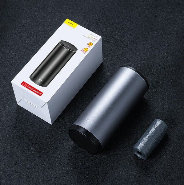 سلة مهملات باسياس ستايل جنتلمان المركبة باللون الرمادي