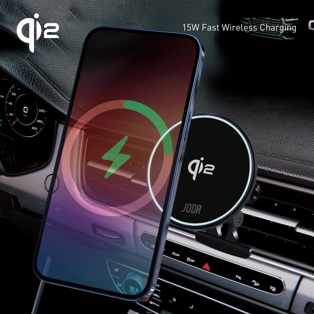 JODA MagQ C1 15W Wireless Charging Car Holder BLK