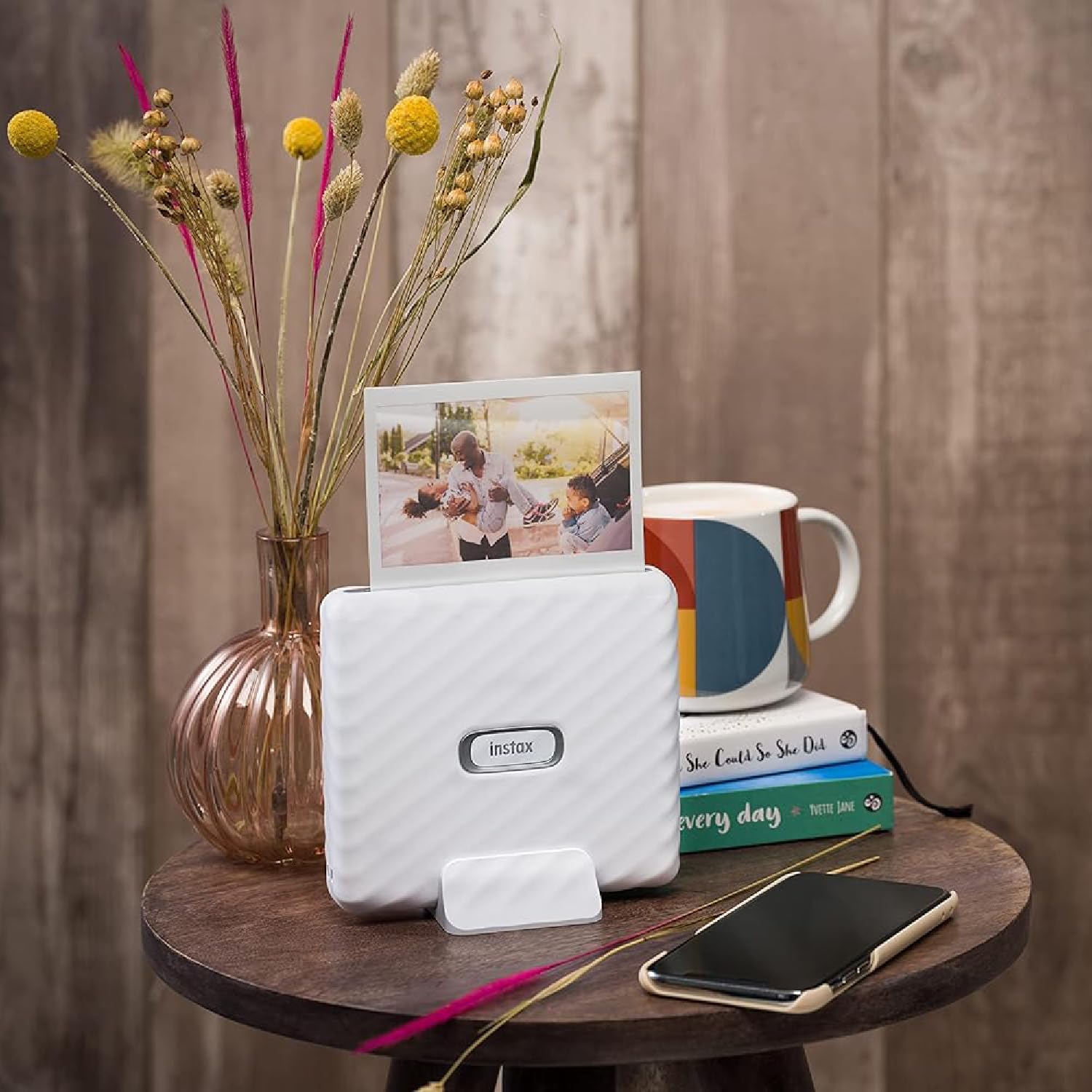 Instax Link Wide Smartphone Printer (White)+ Film Pack