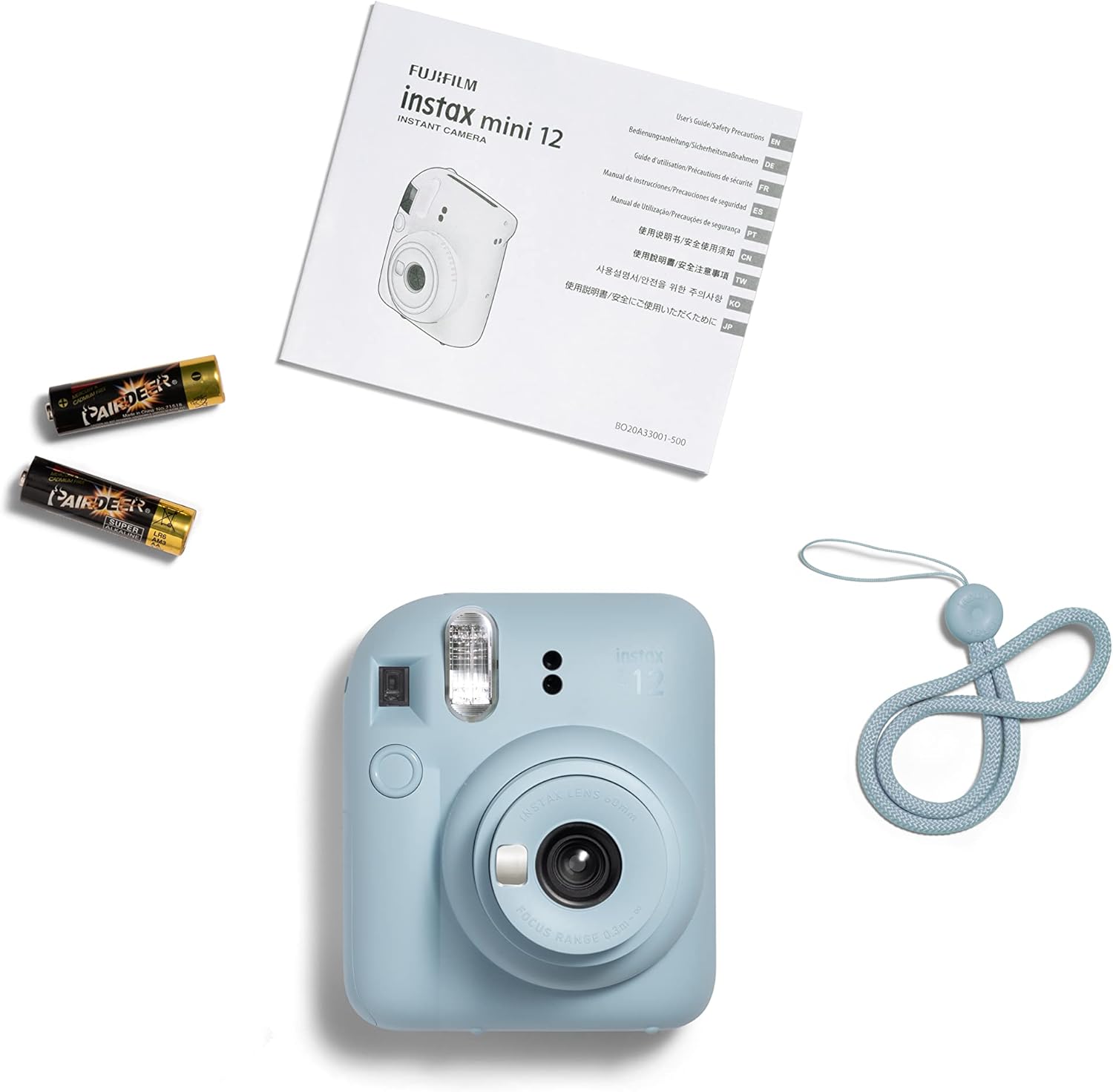 كاميرا Instax Mini 12 (أزرق باستيلي)