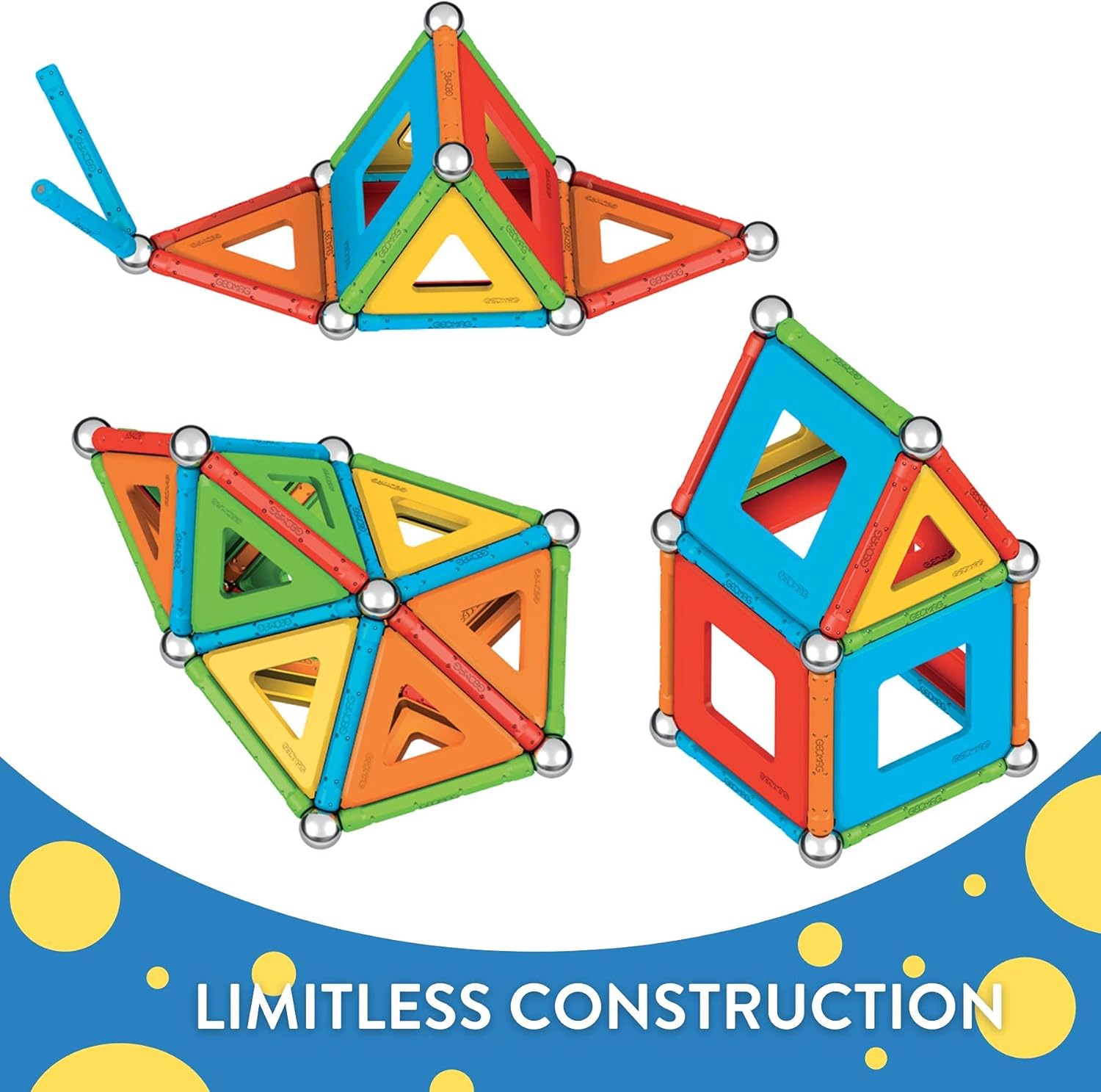 Geomag Supercolor Panels Recycled 78 Pcs