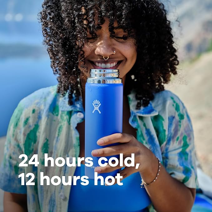 Vacuum Bottle 950Ml Black Wd Mouth