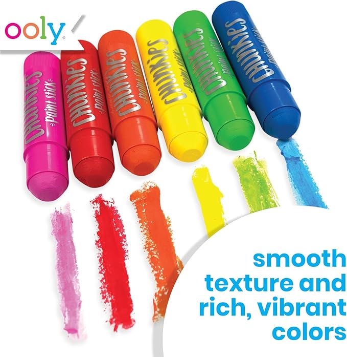 Ooly Chunkies Paint Sticks Original Pack Set Of 12