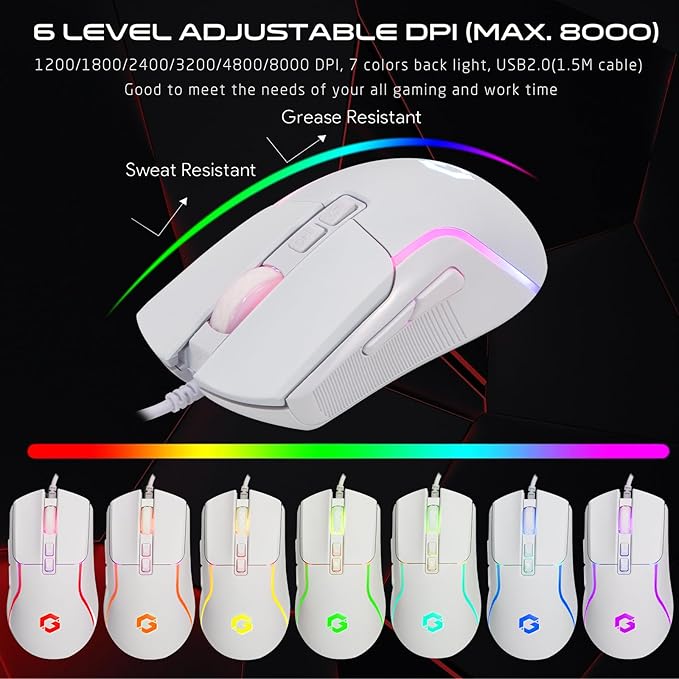 GAMEON VIPER XA All-In-One Artic Series Gaming Bundle (Mechanical Keyboard, Headset, Mouse & Mousepad)