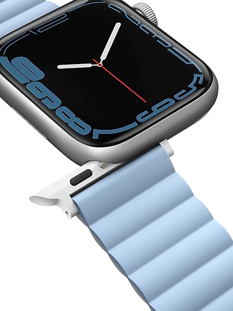 UNIQ REVIX REVERSIBLE MAGNETIC APPLE WATCH STRAP 41/40/38MM - ARCTIC WHITE/BLUE