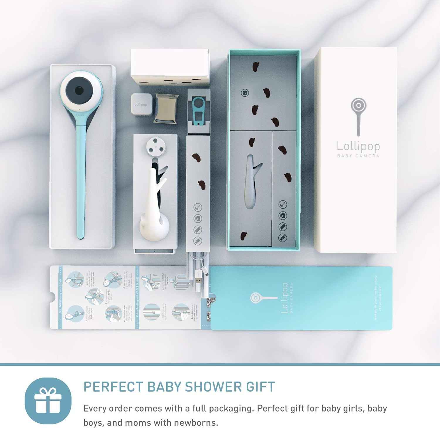 Lollipop Baby Monitor Turquoise