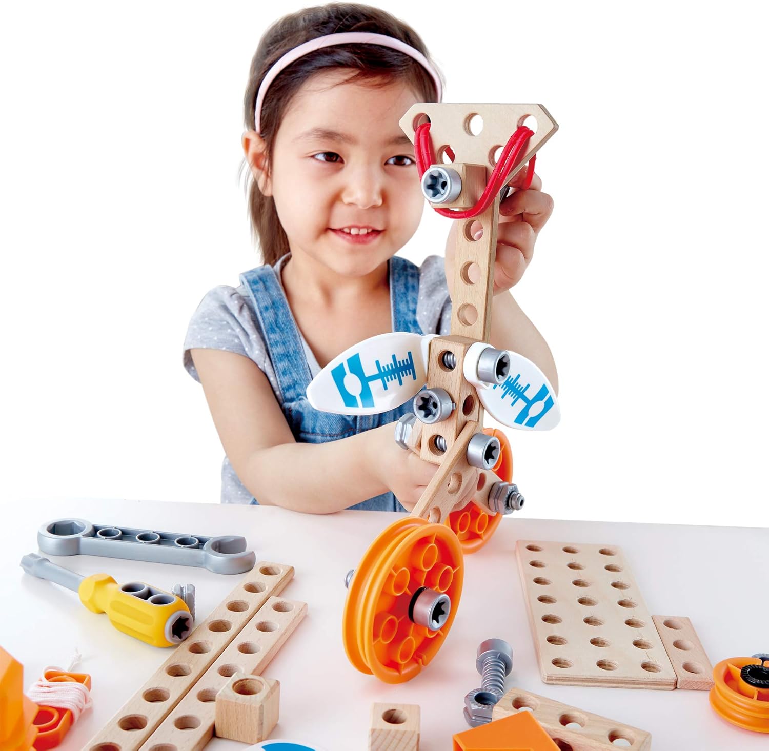 Hape Junior Inventor Deluxe Experiment Kit 57-Pieces