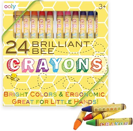 Ooly Brilliant Bee Crayons Set Of 24