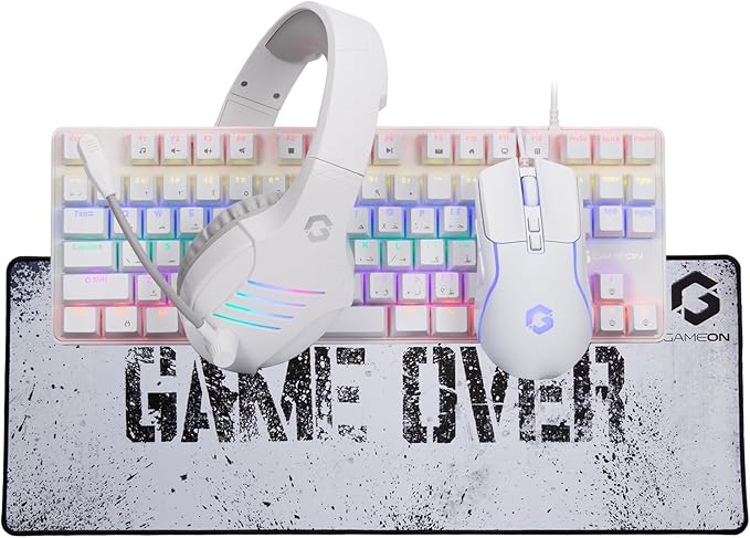 GAMEON VIPER XA All-In-One Artic Series Gaming Bundle (Mechanical Keyboard, Headset, Mouse & Mousepad)