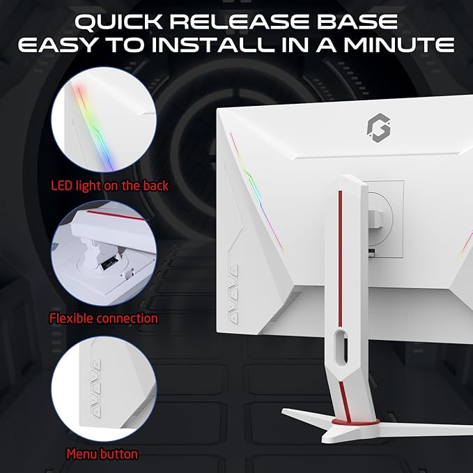 Gameon Artic Pro Series 24" Fhd, 180Hz, 0.5Ms - White