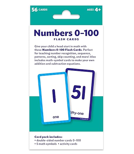 Flash Cards: Numbers 0 - 100