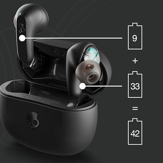 SKULLCANDY RAIL TRUE WIRELESS IN-EAR-TRUE BLACK