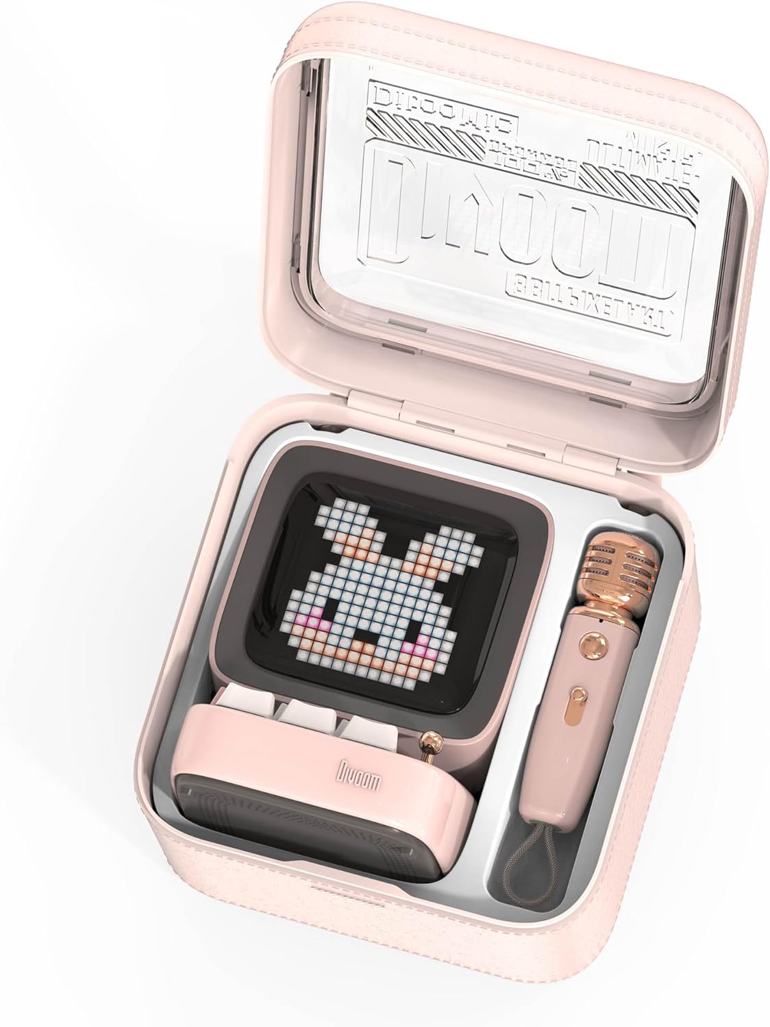 Divoom DitooMic Bluetooth Speaker Microphone Karaoke Function - Pink