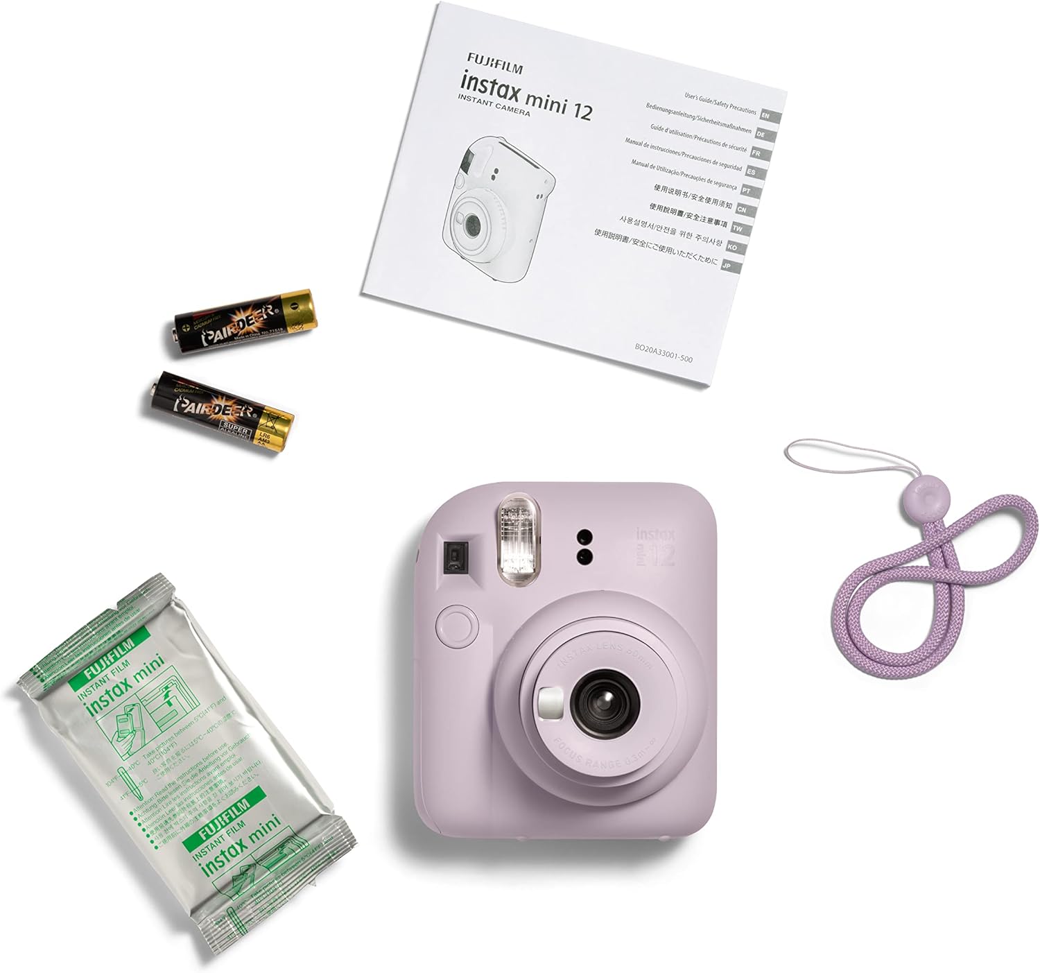 كاميرا Instax Mini 12 (أرجواني ليلكي)