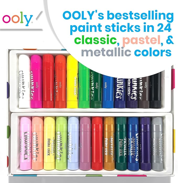 Ooly Chunkies Paint Sticks Variety Pack W Pastels Set Of 24