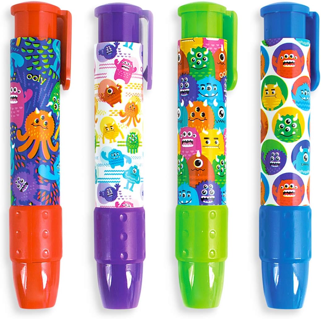 Ooly Click It Erasers: Monster Tub Of 24