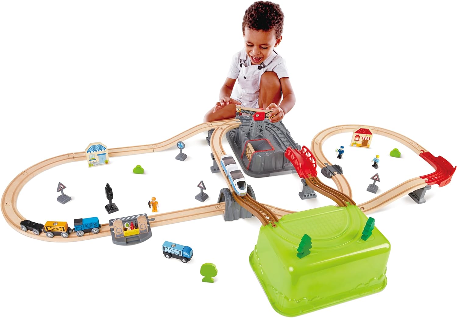Hape - Railway Bucket-Builder-Set