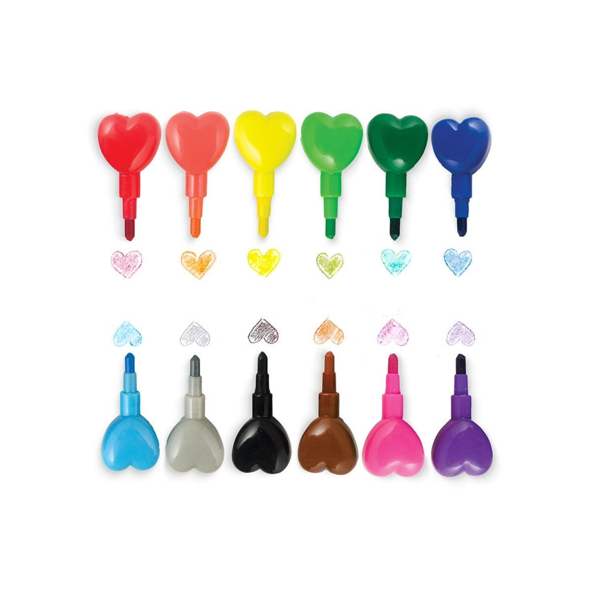 Ooly Heart To Heart Stacking Crayons