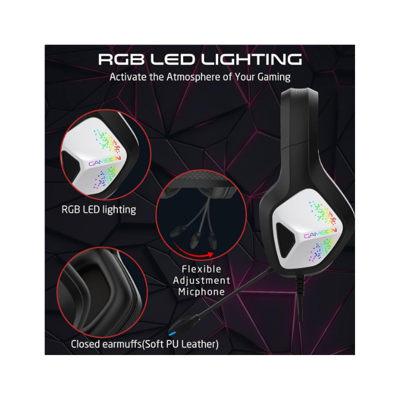 GAMEON GOK905 Infernus RGB Gaming Headset - Black