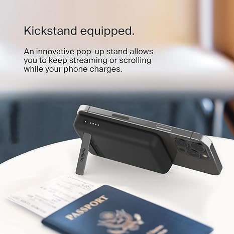 BELKIN POWERBANK 5K MAGNETIC WIRELESS KICK STAND BLACK
