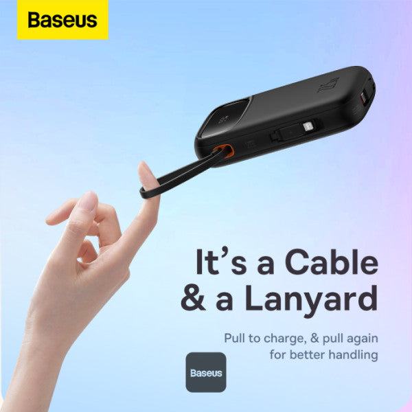 OS-Baseus Qpow2 Dual-Cable Fast Charge P.B 20K BLK