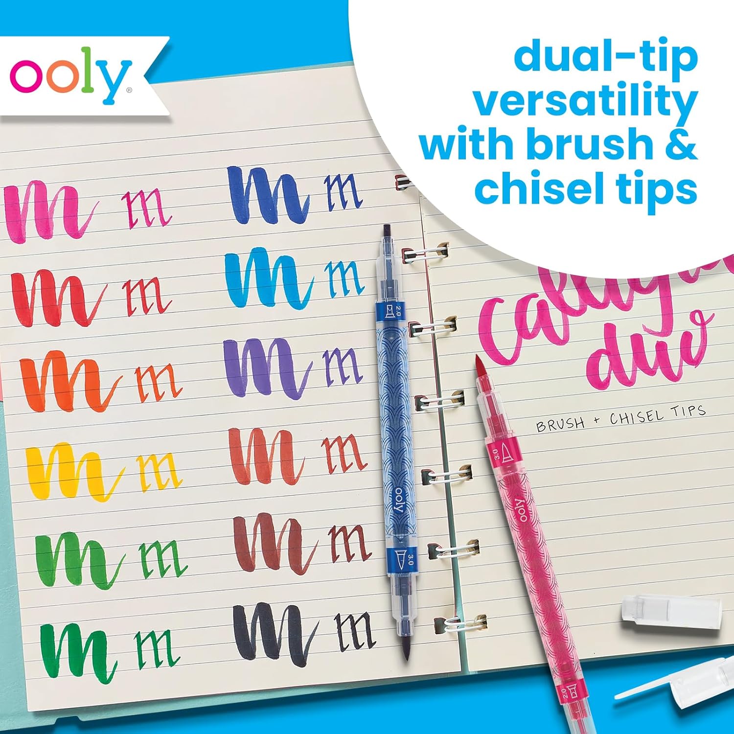 Ooly Calligraphy Duo Double Ended Markers Set Of 12