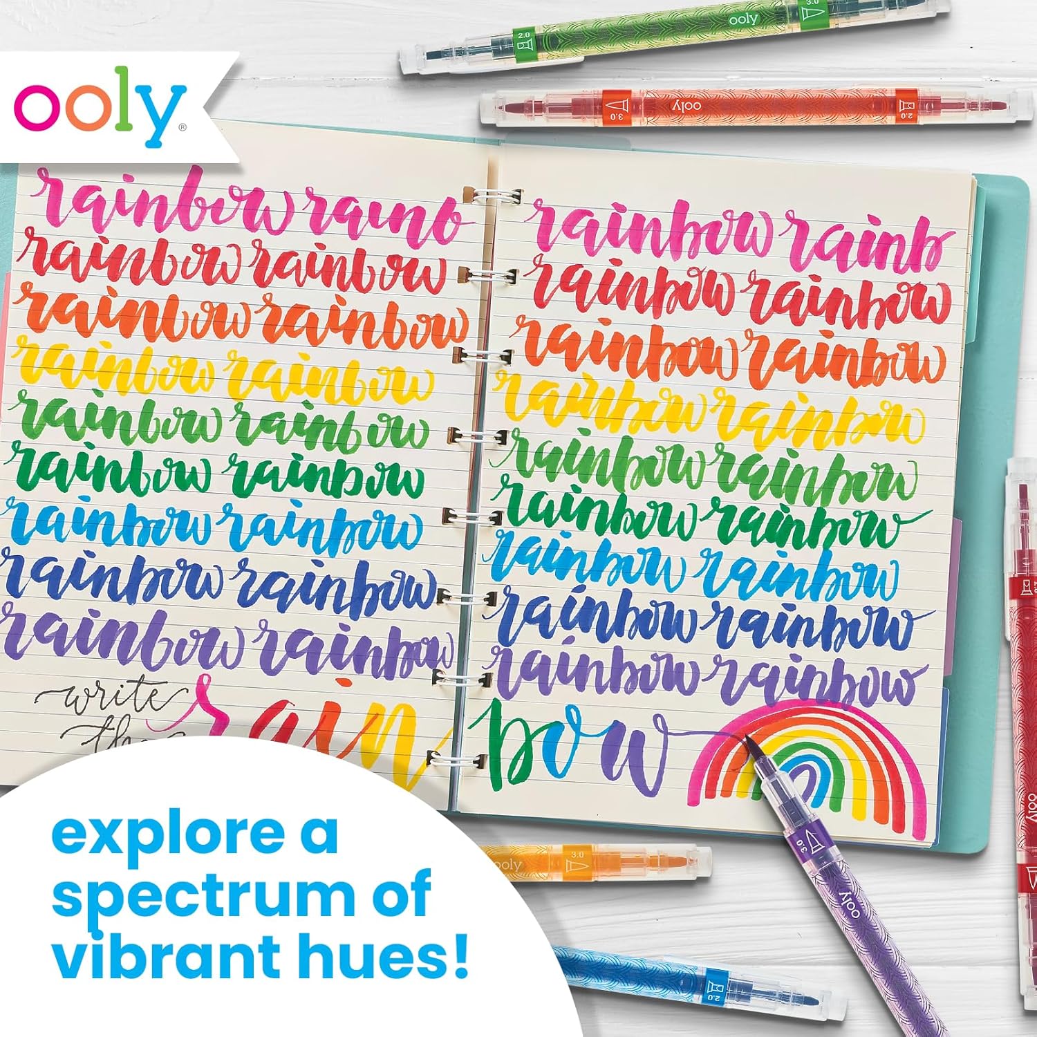 Ooly Calligraphy Duo Double Ended Markers Set Of 12