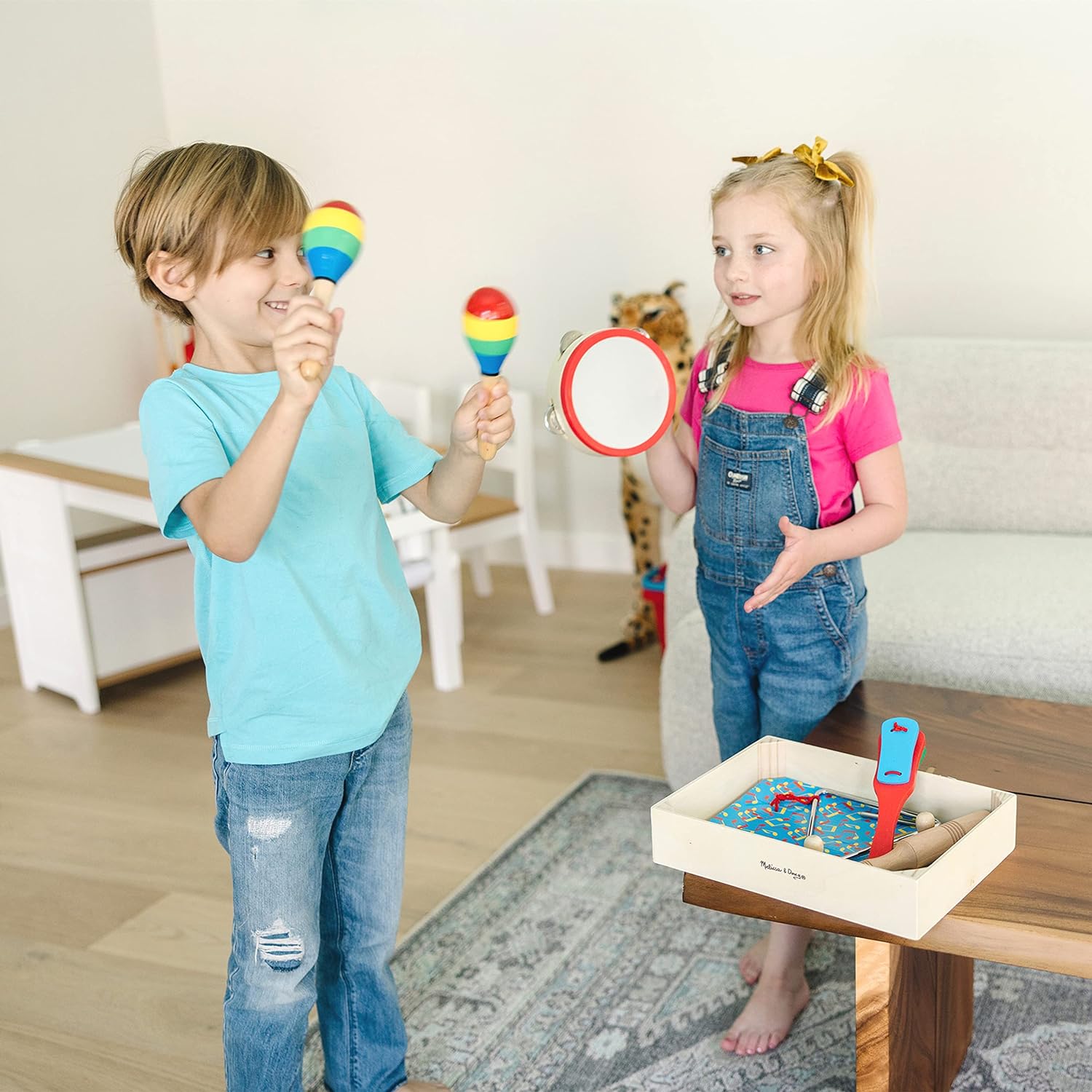 Melissa & Doug Band-In-A-Box Clap! Clang! Tap! Instrument Set