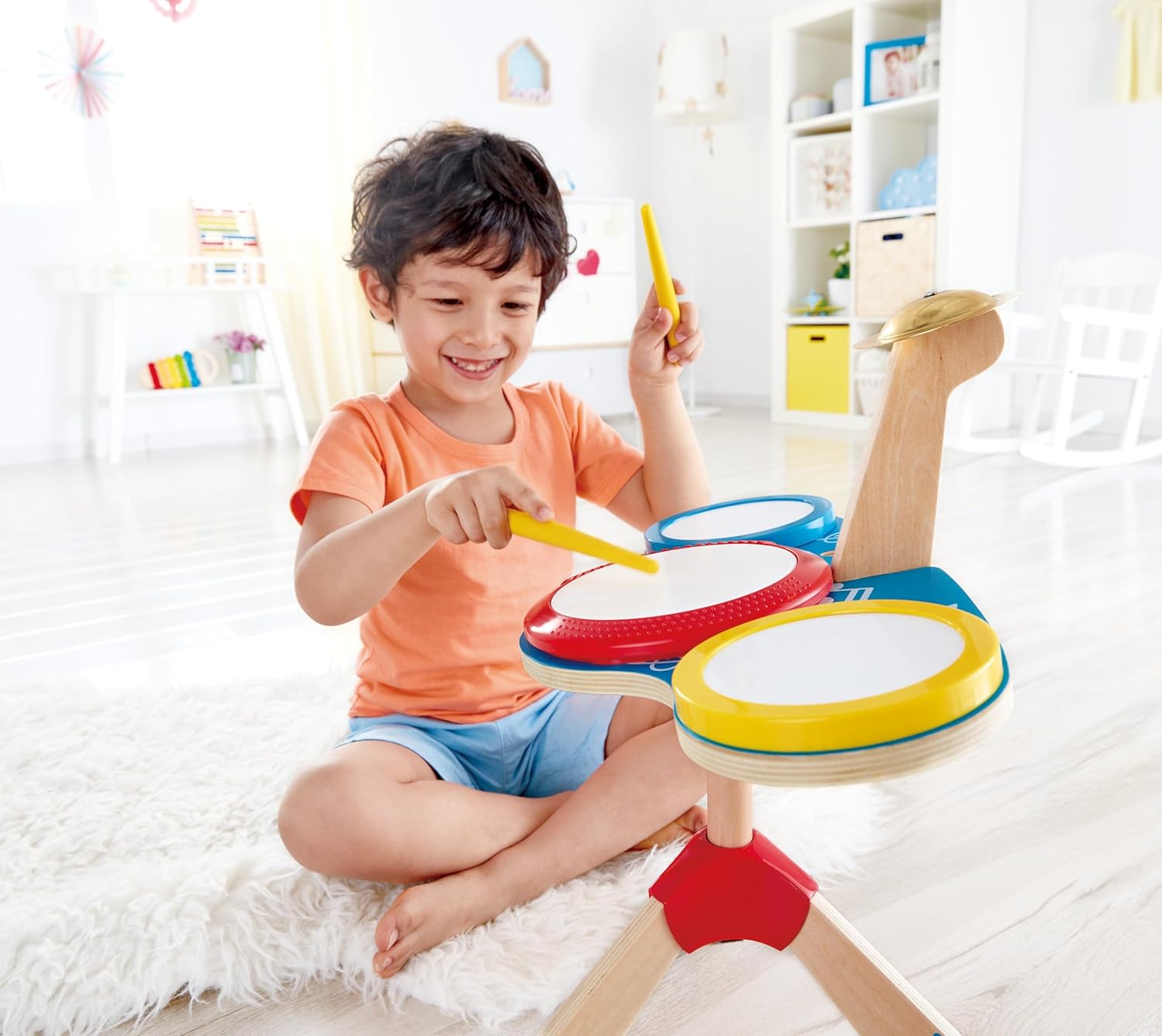 Hape - Drum And Cymbal Set
