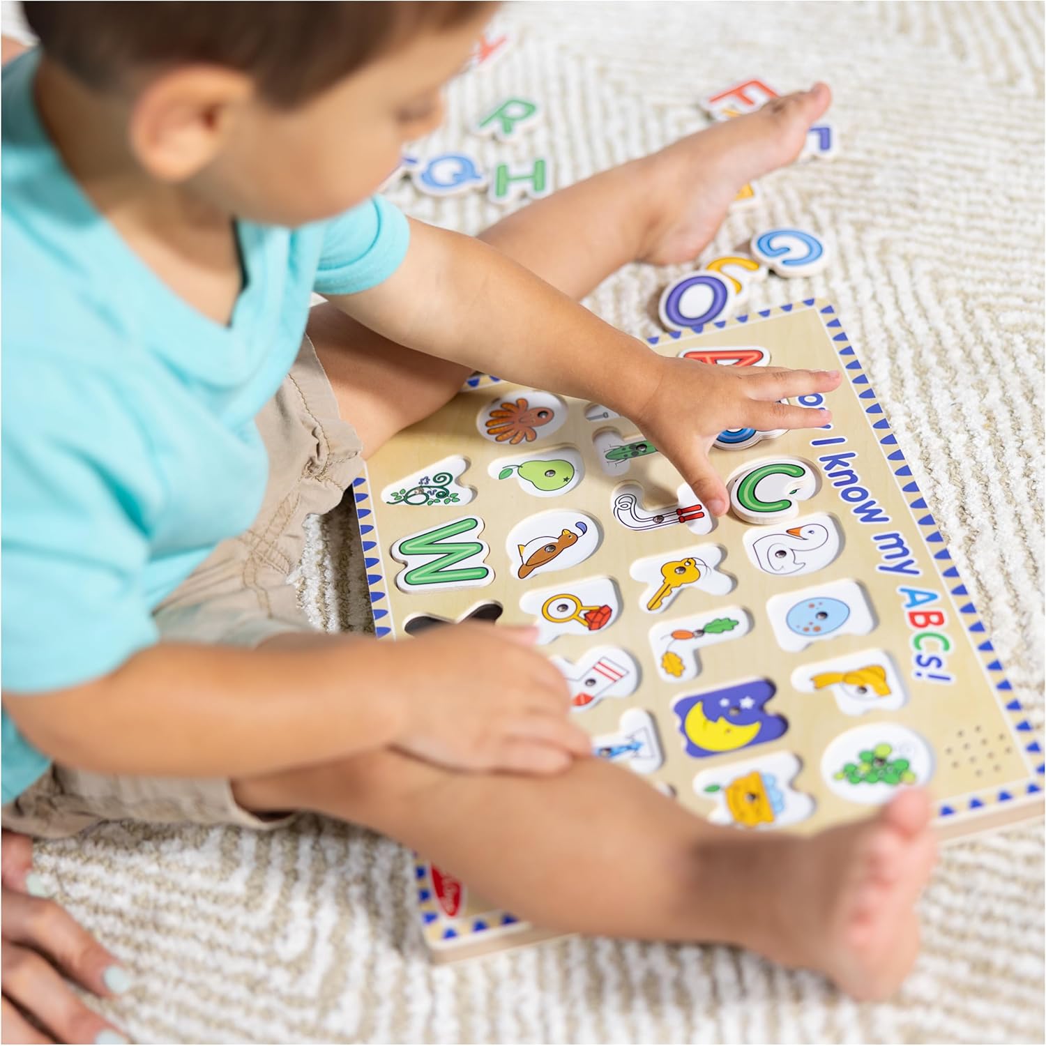 Melissa & Doug Wooden Alphabet Sound Puzzle - Wooden Puzzle With Sound Effects (26 pcs)