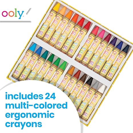 Ooly Brilliant Bee Crayons Set Of 24