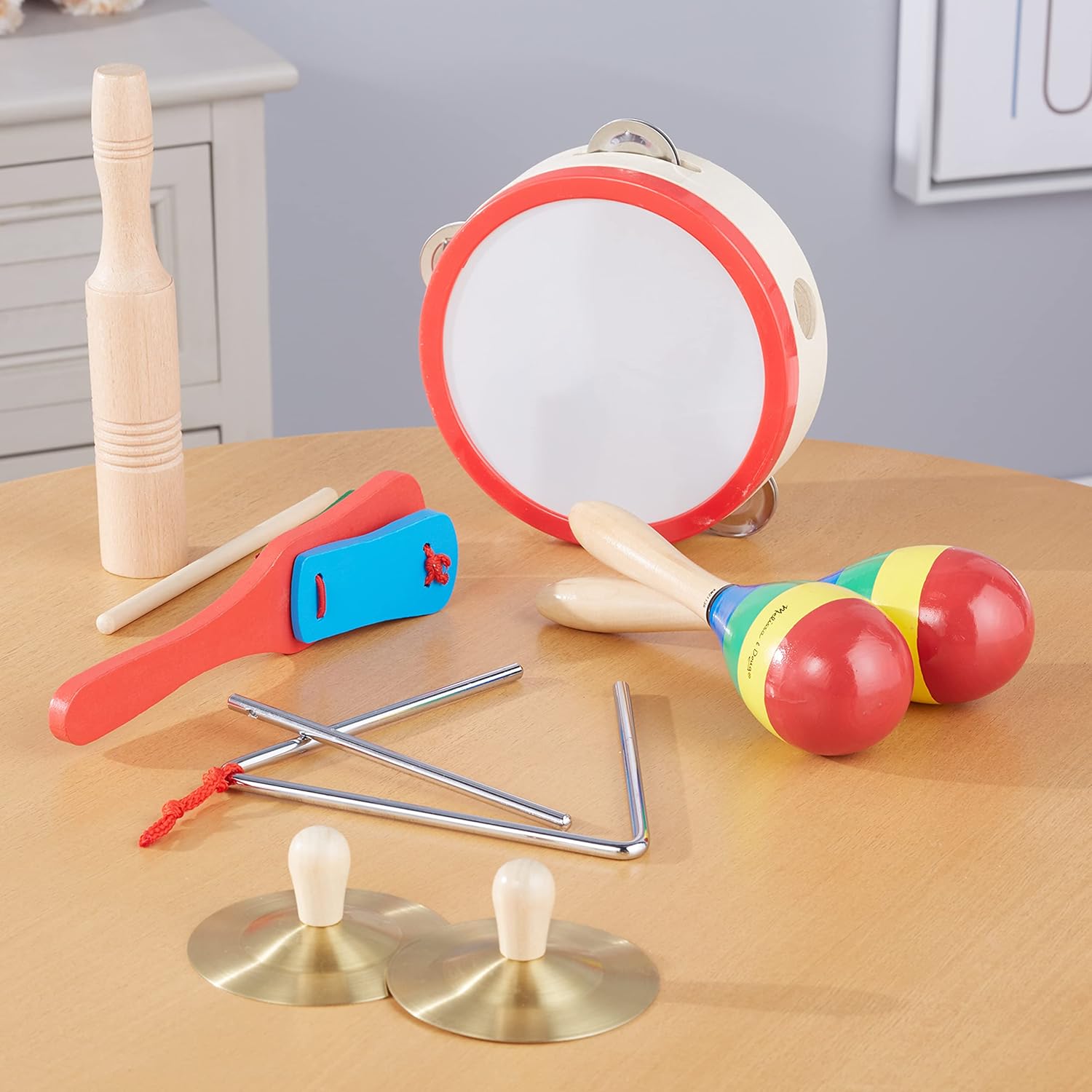Melissa & Doug Band-In-A-Box Clap! Clang! Tap! Instrument Set