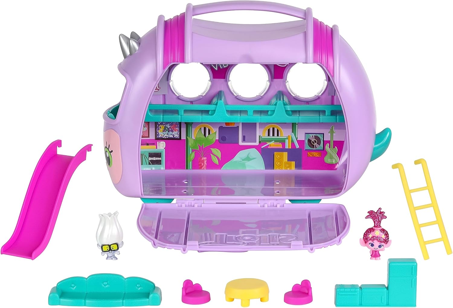 DREAMWORKS TROLLS Band Together Mineez 10 pc Rhonda Play & Display Case
