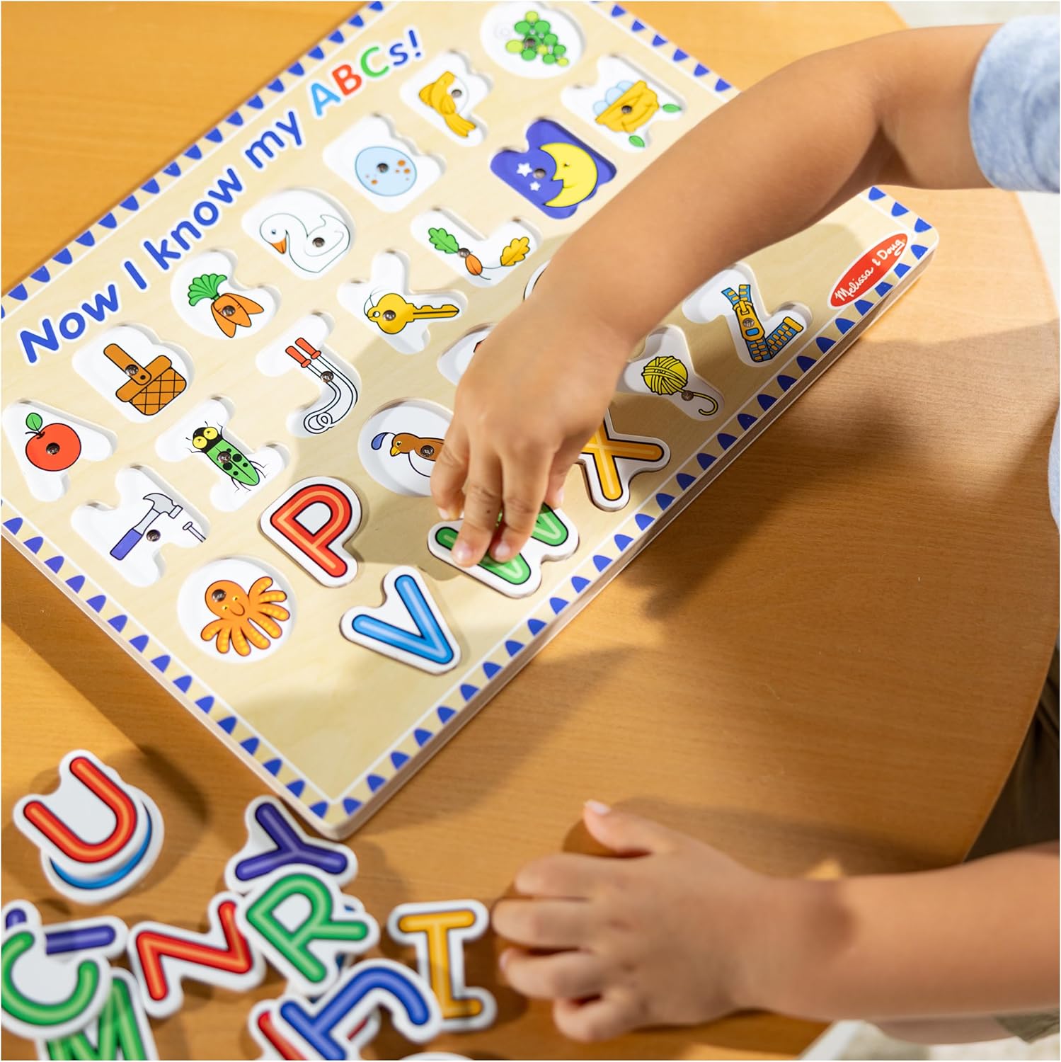 Melissa & Doug Wooden Alphabet Sound Puzzle - Wooden Puzzle With Sound Effects (26 pcs)