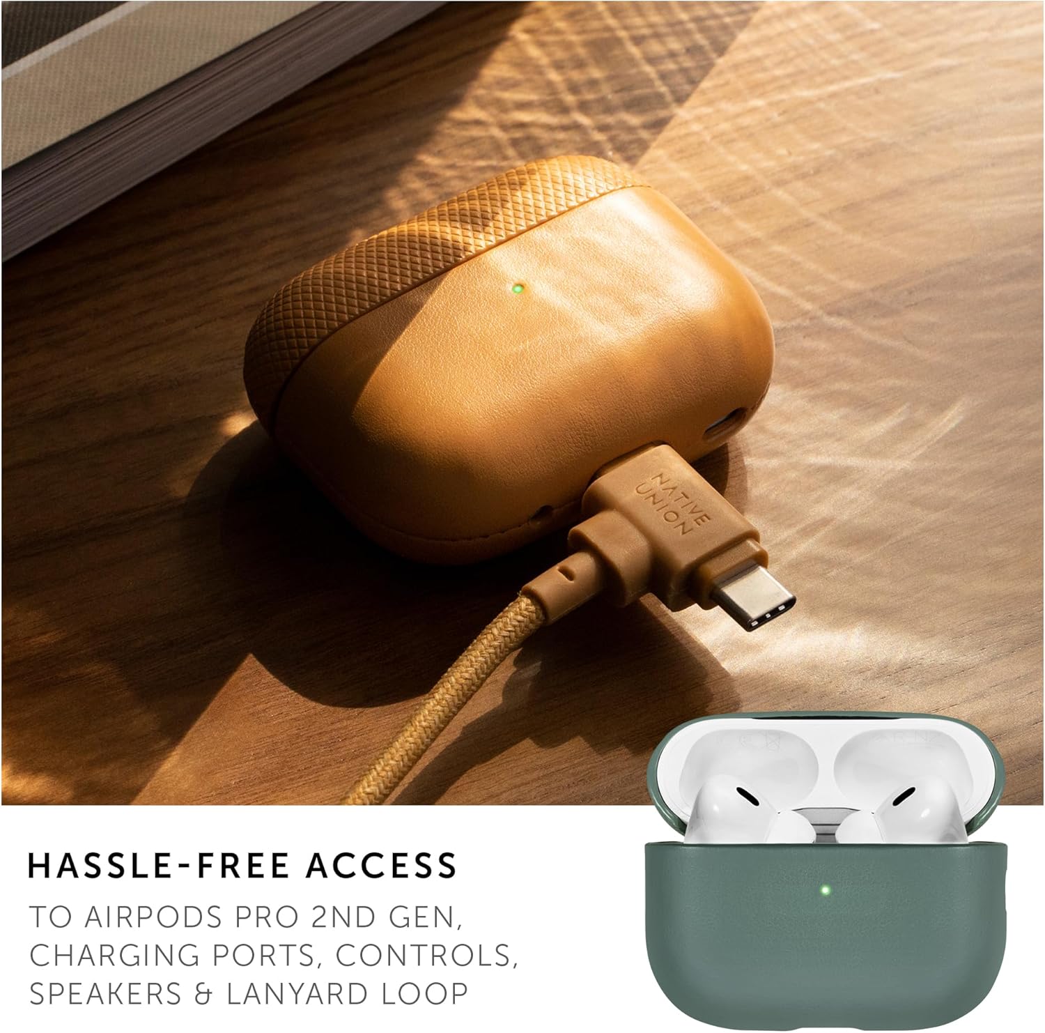 Native Union Re Classic Case For Airpods Pro Gen2 Slate Green